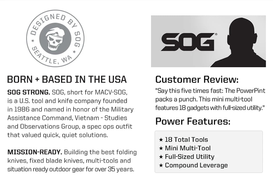 SOG PowerPint 18-in-1 Multi-Tool
