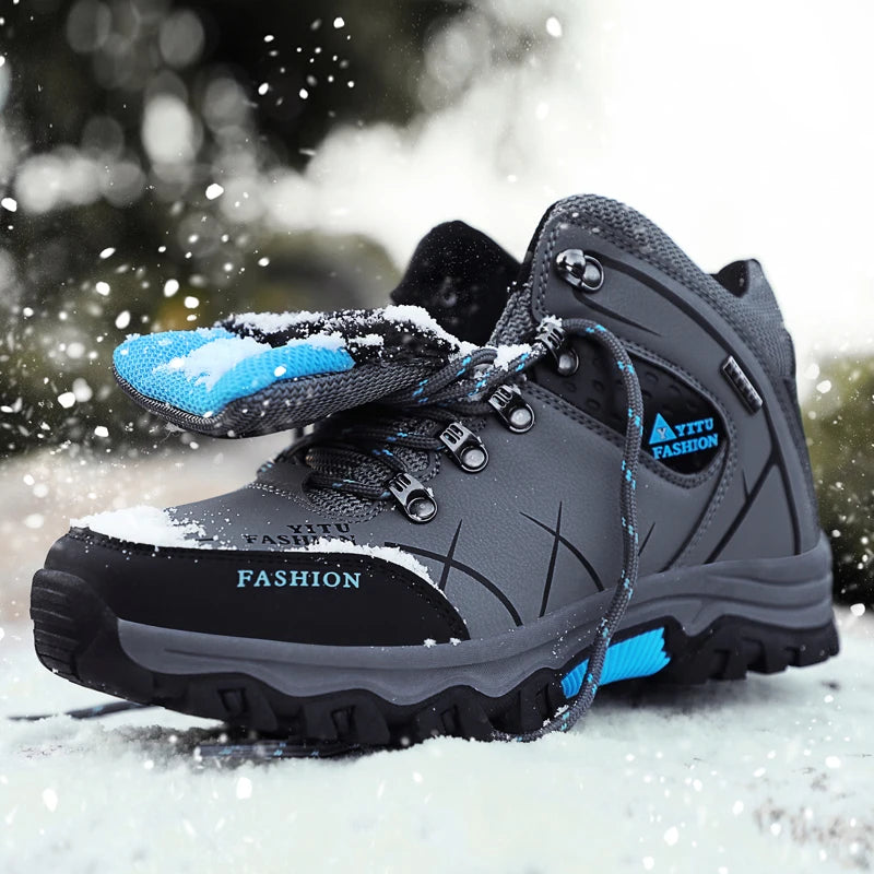 Waterproof Leather Winter Snow Boots