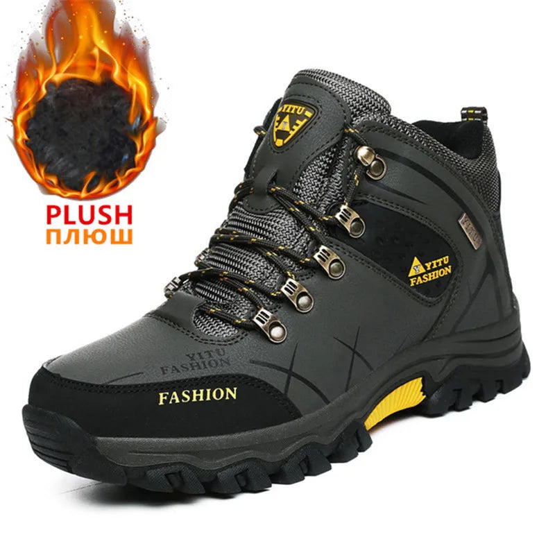 Waterproof Leather Winter Snow Boots