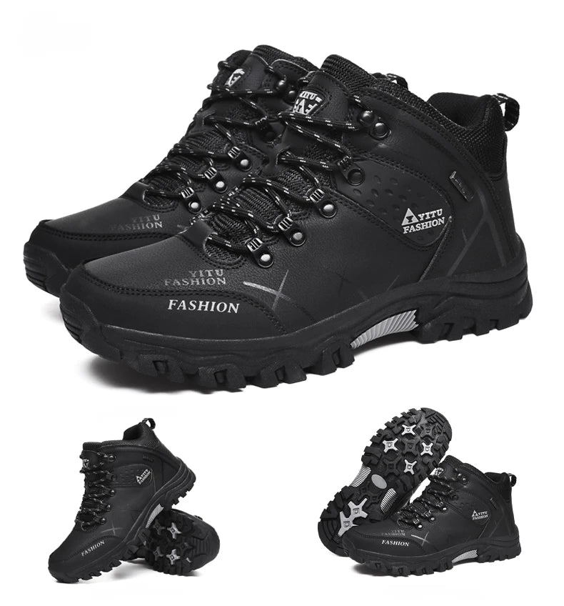 Waterproof Leather Winter Snow Boots