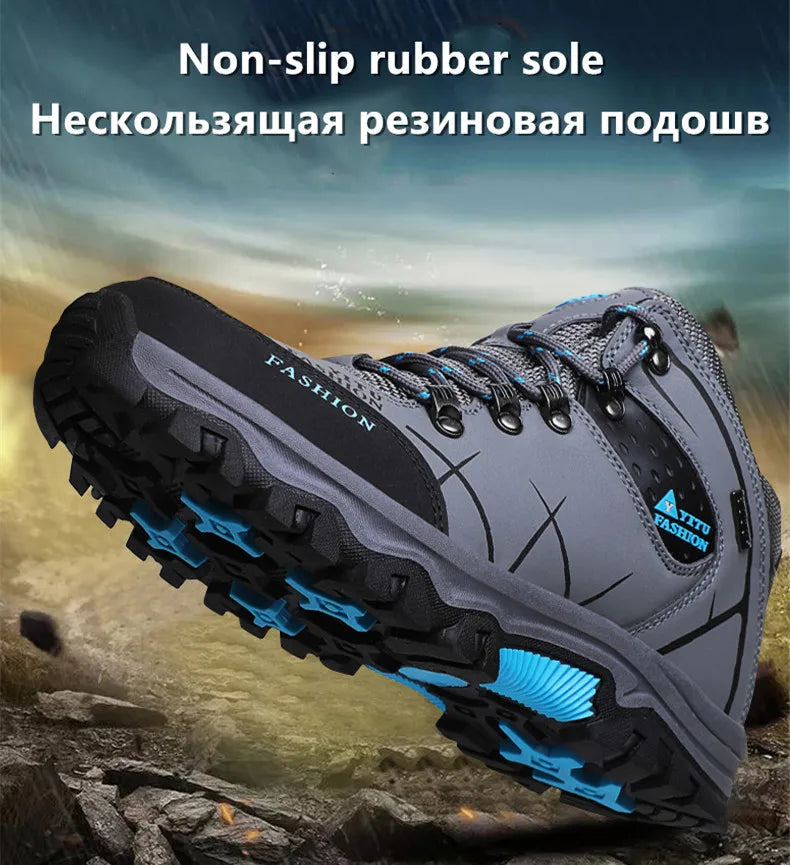 Waterproof Leather Winter Snow Boots