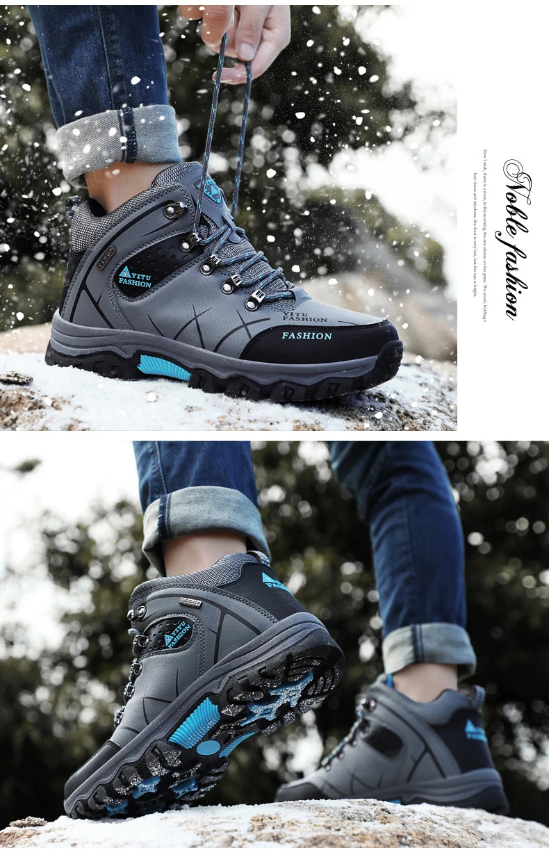Waterproof Leather Winter Snow Boots