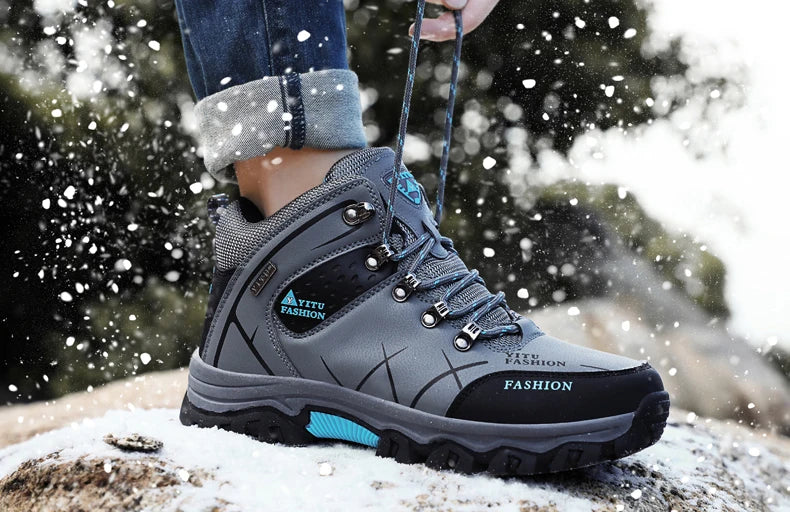 Waterproof Leather Winter Snow Boots