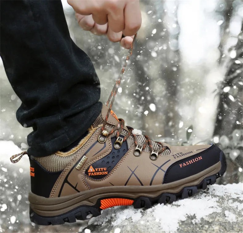 Waterproof Leather Winter Snow Boots