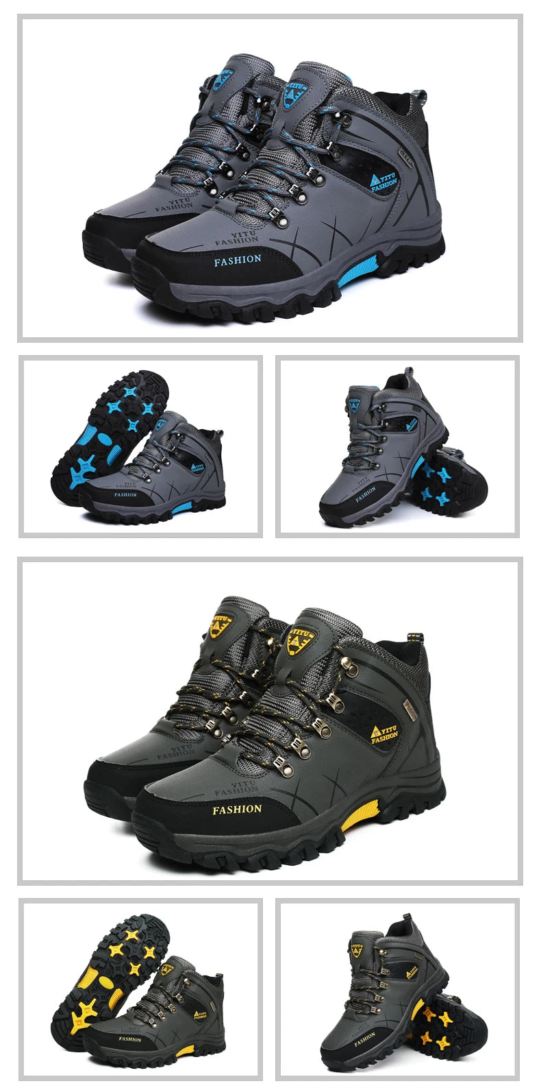 Waterproof Leather Winter Snow Boots