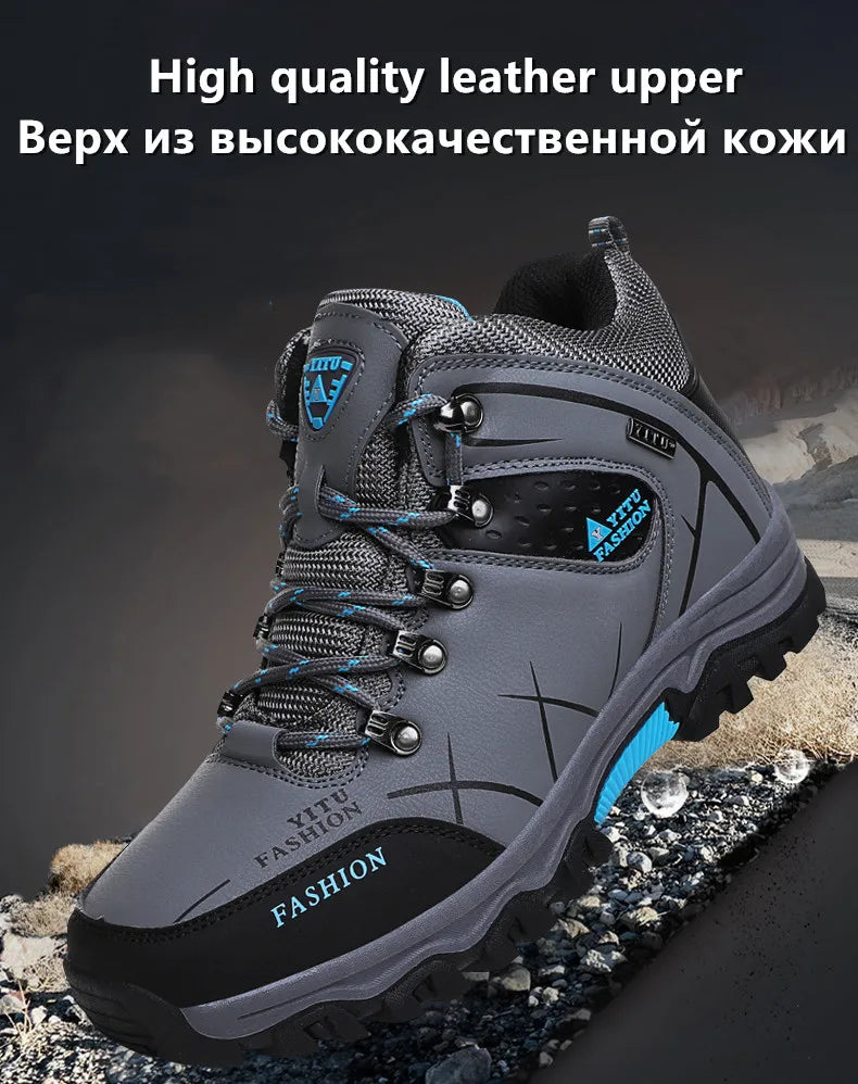 Waterproof Leather Winter Snow Boots