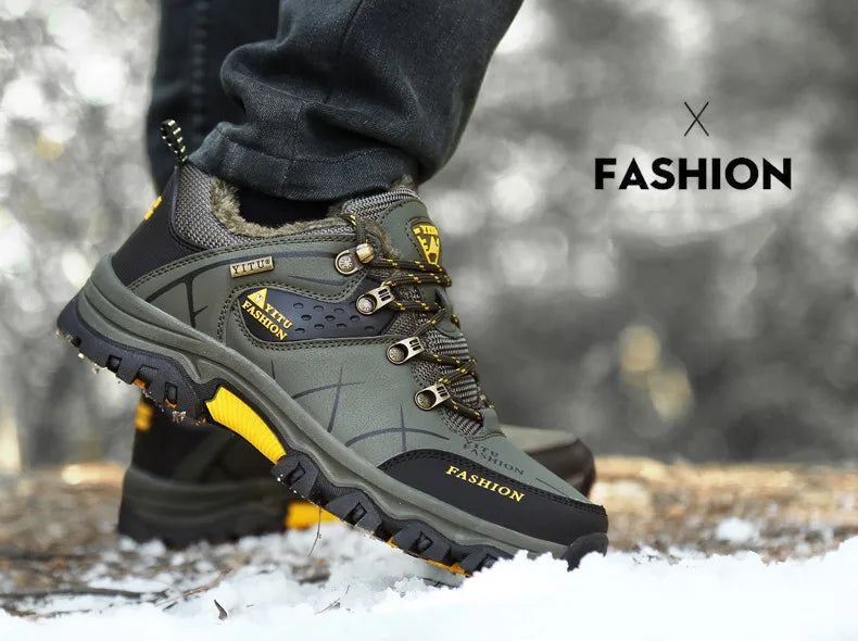 Waterproof Leather Winter Snow Boots