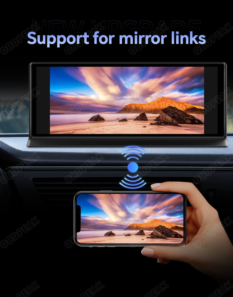 K60 Pro Smart Rearview Mirror Dash Cam