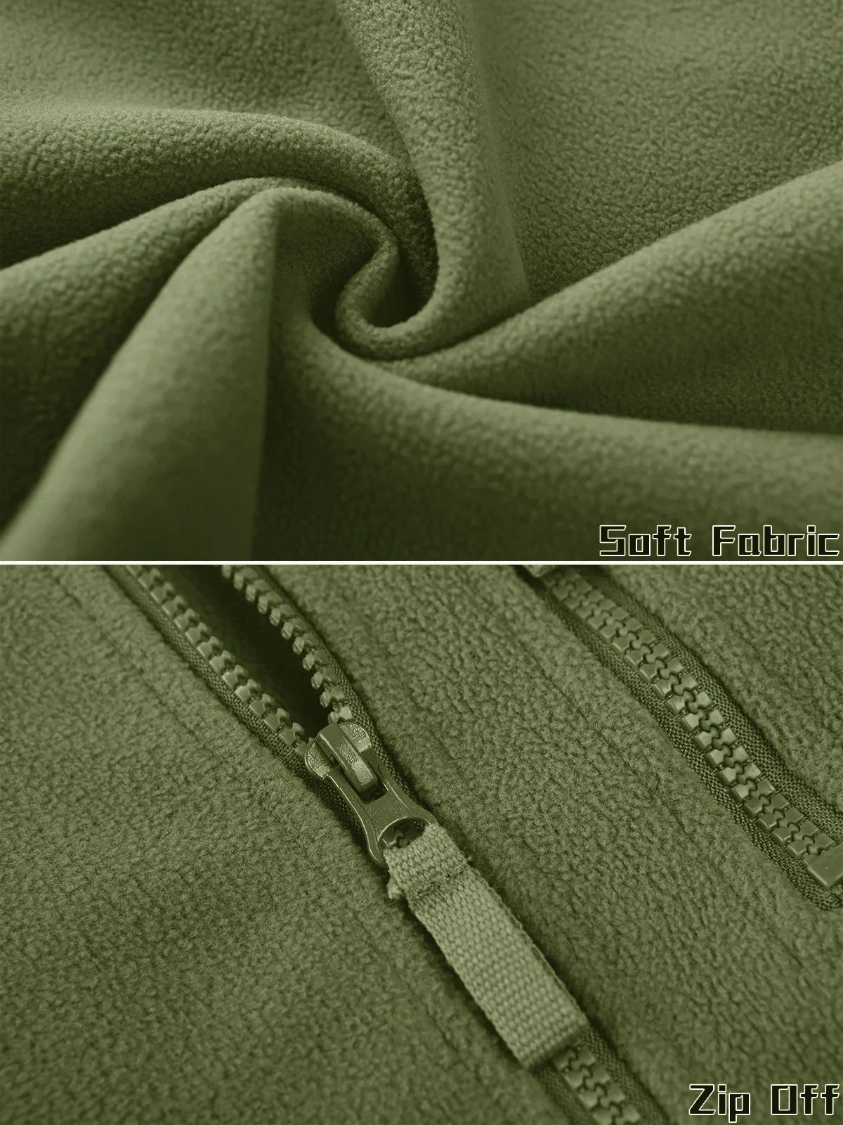 TACVASEN Men’s Fleece Jacket Windproof