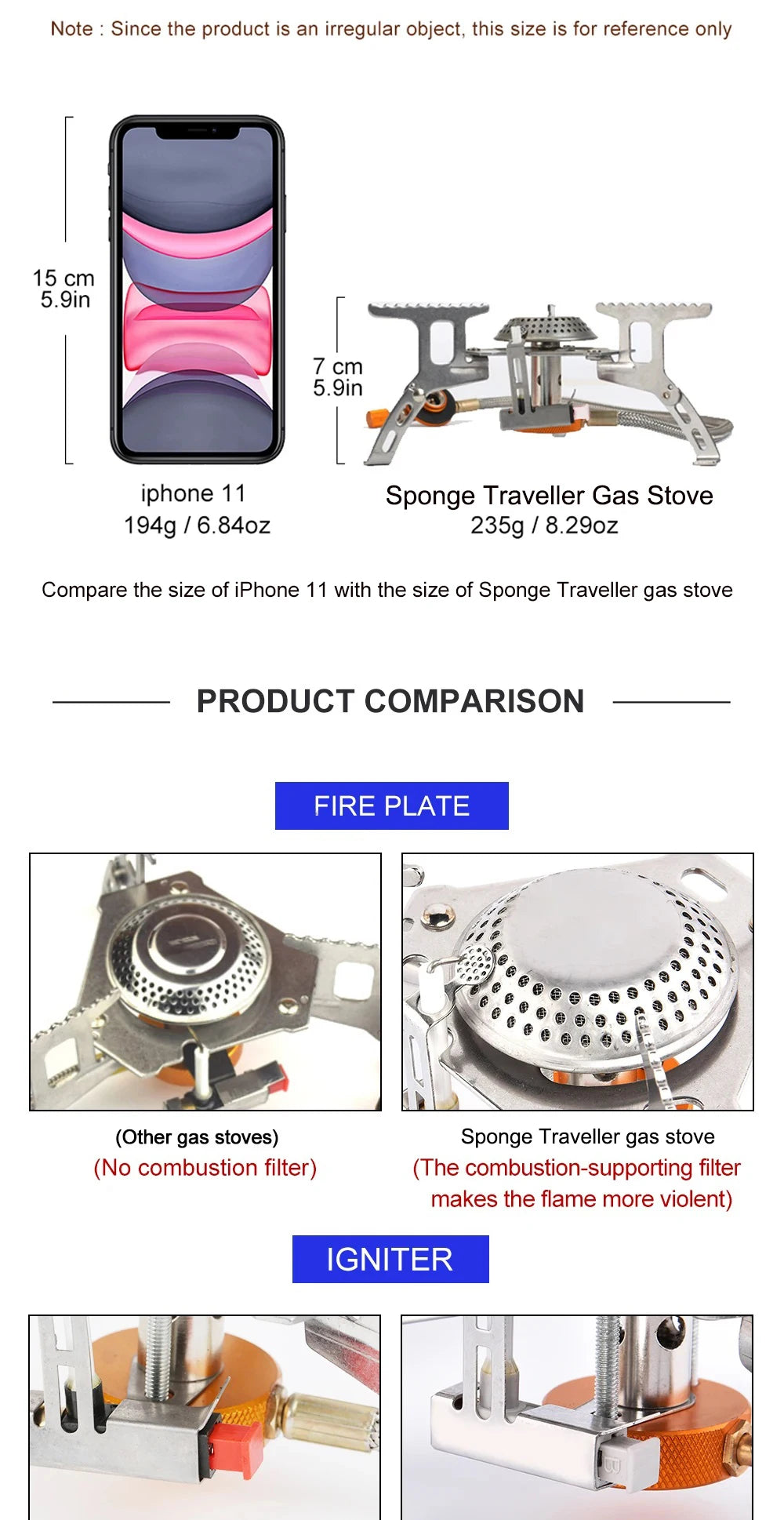 Portable Camping Gas Stove