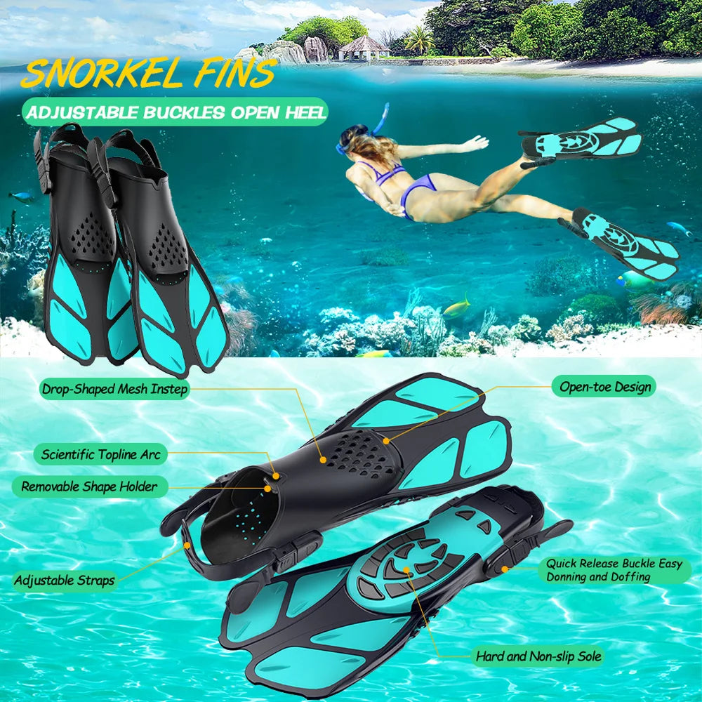 Adjustable Snorkel Fins for Adults