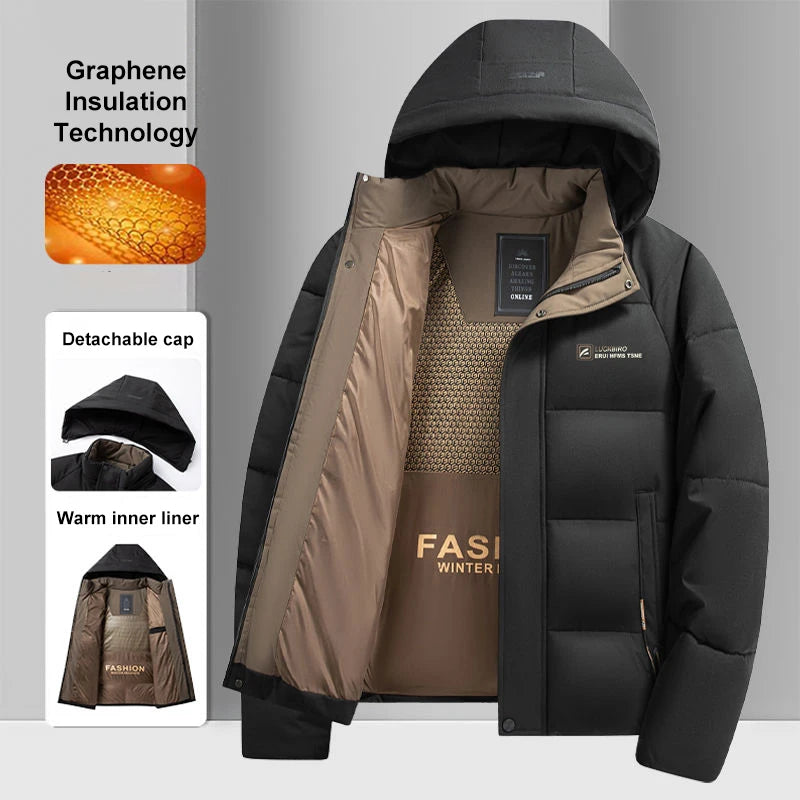 Men’s 2024 Graphene Heated Windproof Winter Jacket