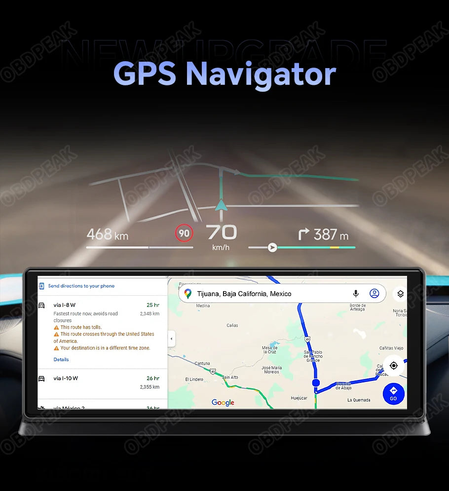 K60 Pro Smart Rearview Mirror Dash Cam