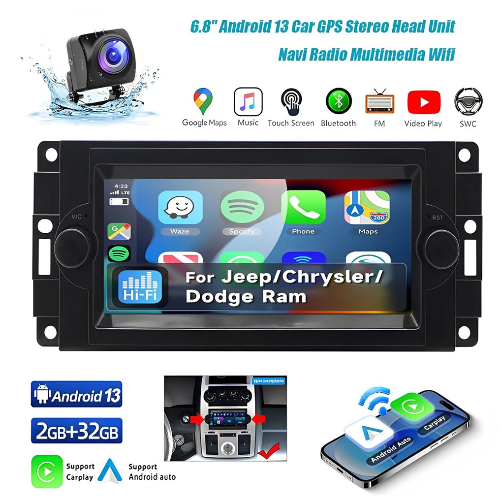 Android 13 Car Stereo for Dodge Ram