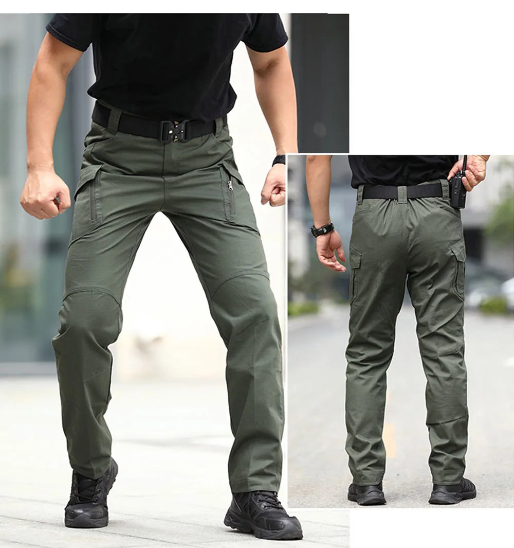 City Tactical Cargo Pants – Camouflage Multi-Pocket Hiking Trousers