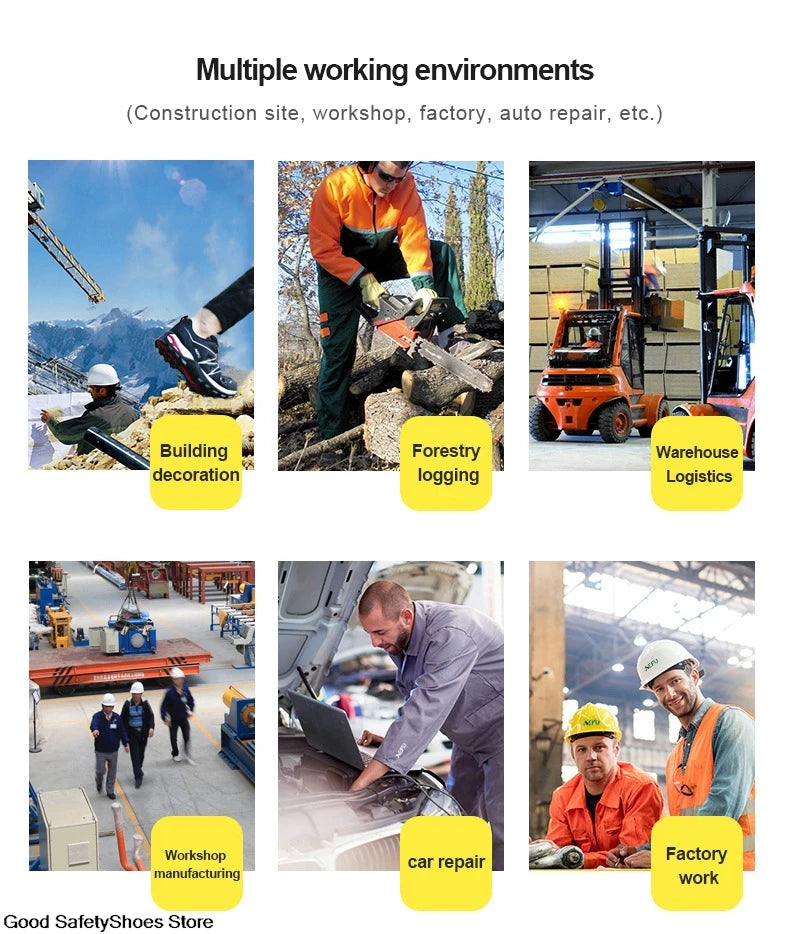 Men’s Lightweight Safety Work Shoes