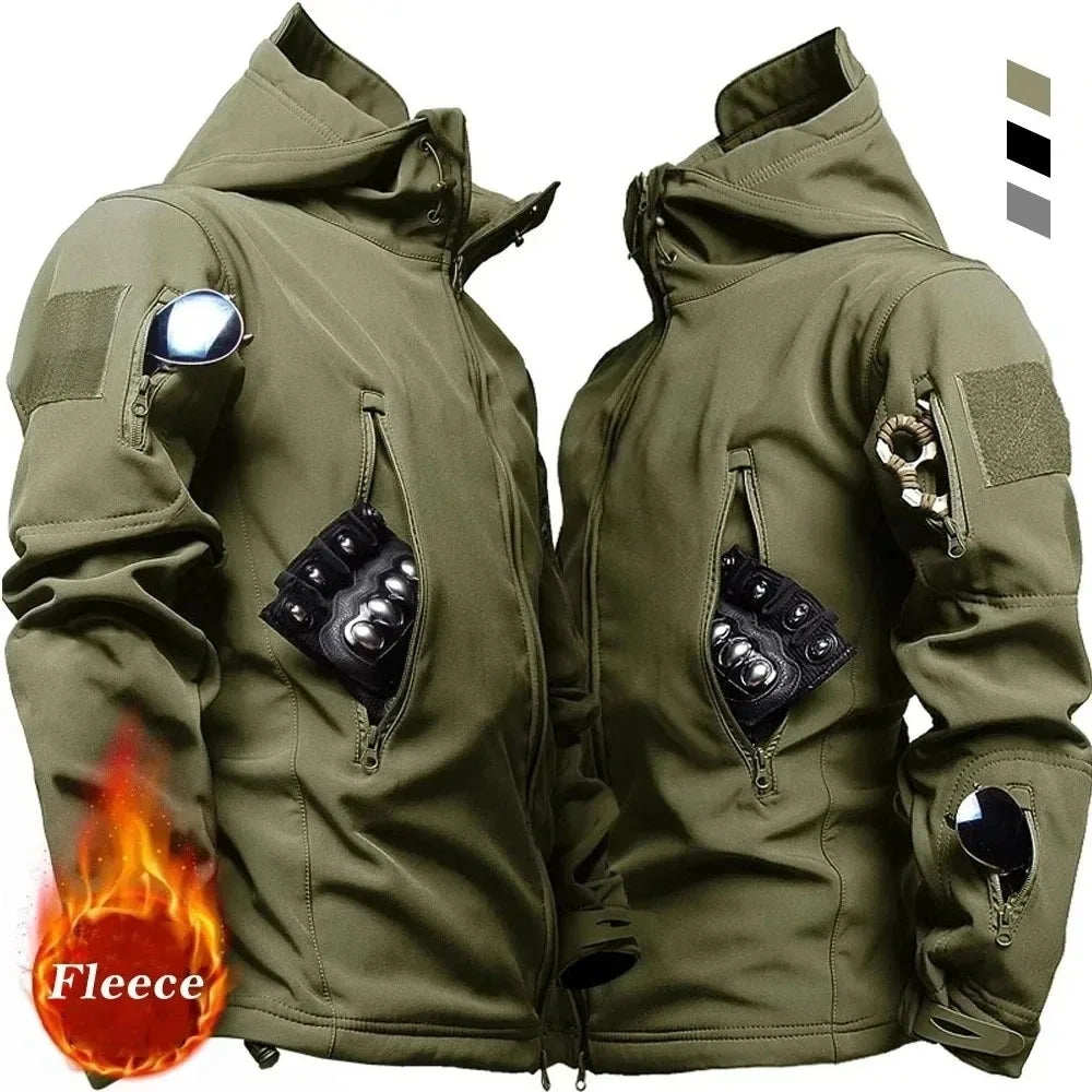 Men’s Tactical Soft-Shell Military Jacket –