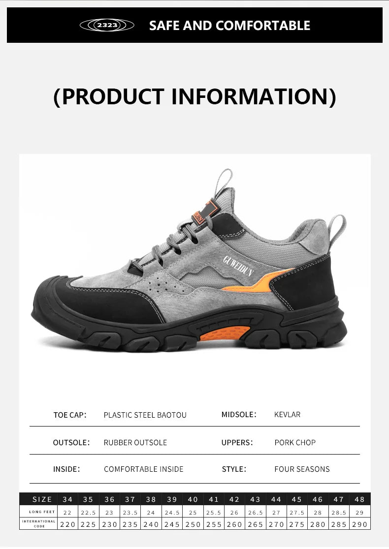 Men’s Lightweight Safety Work Shoes