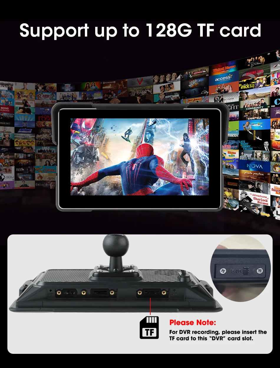 Portable CarPlay Motorcycle GPS