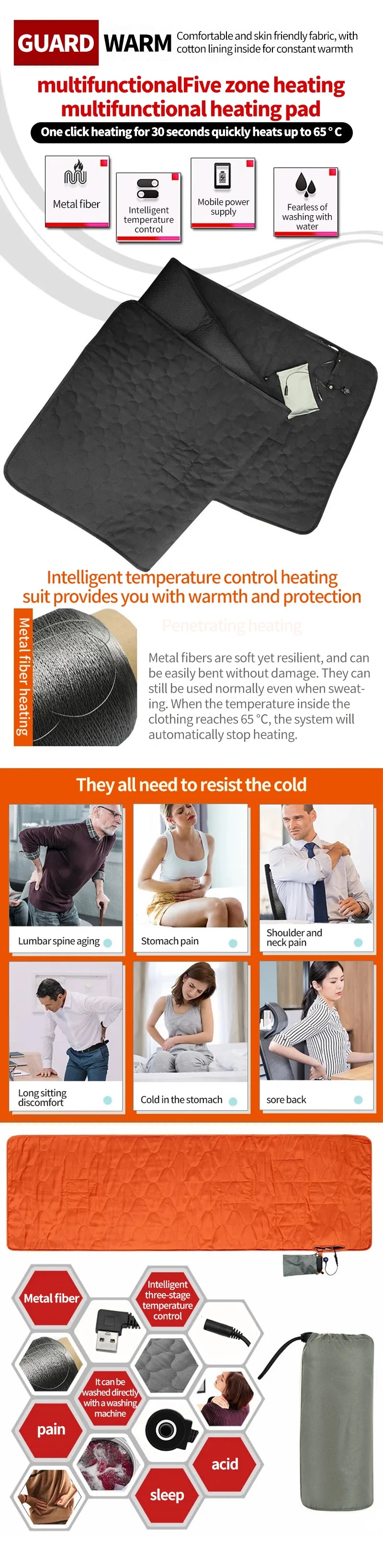 USB Heated Sleeping Mat