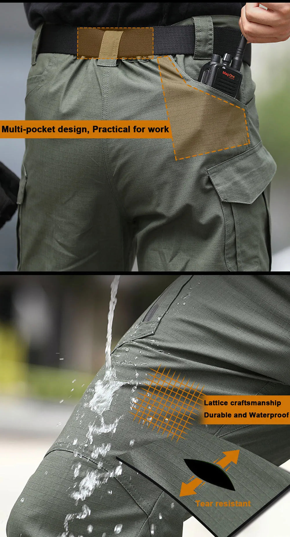 City Tactical Cargo Pants – Camouflage Multi-Pocket Hiking Trousers