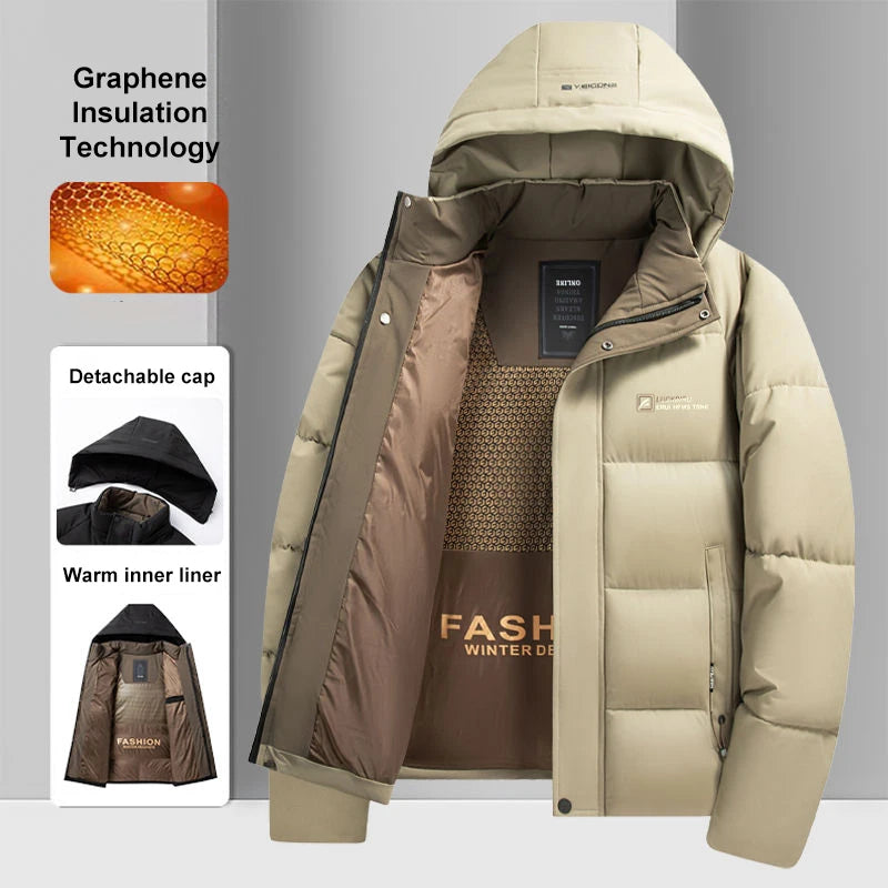 Men’s 2024 Graphene Heated Windproof Winter Jacket