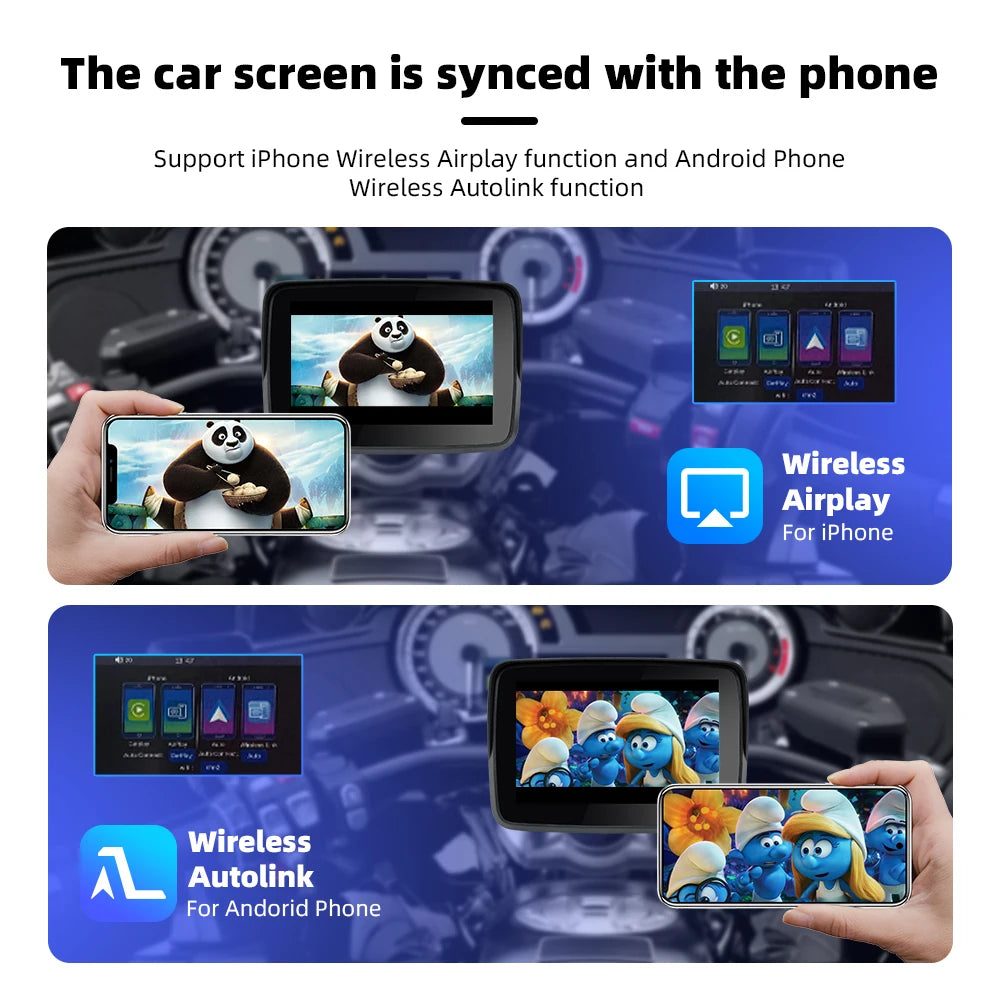 EKIY 5.0" Motorcycle GPS Display  Product Highlights: