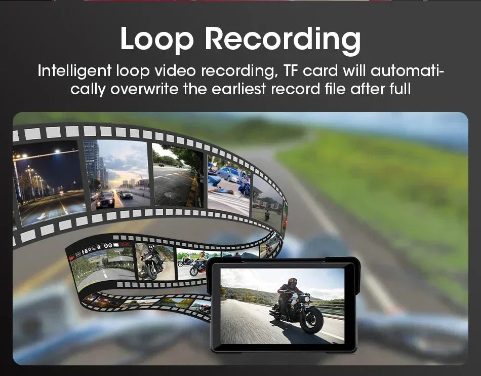 Portable CarPlay Motorcycle GPS