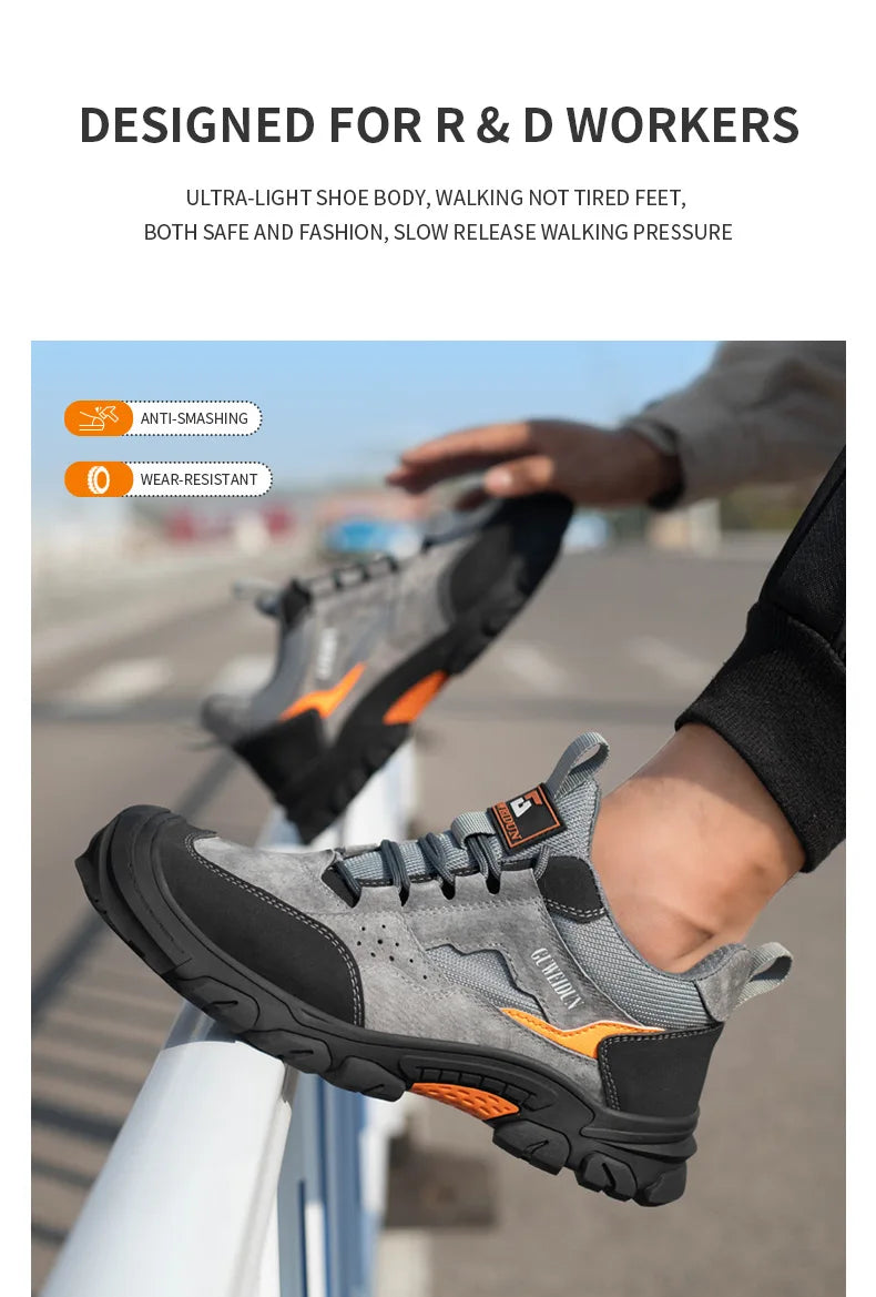 Men’s Lightweight Safety Work Shoes