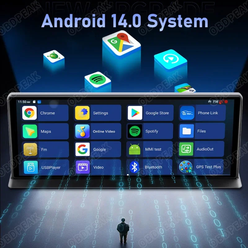 K60 Pro Smart Rearview Mirror Dash Cam