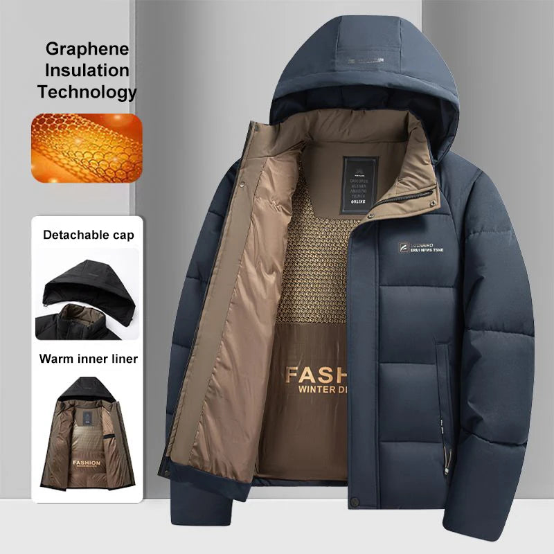 Men’s 2024 Graphene Heated Windproof Winter Jacket