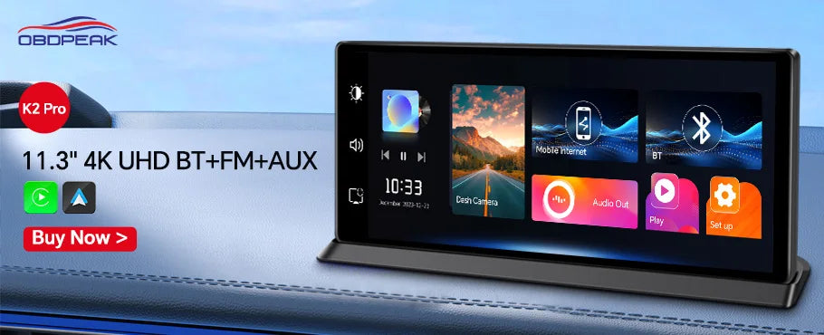 K60 Pro Smart Rearview Mirror Dash Cam