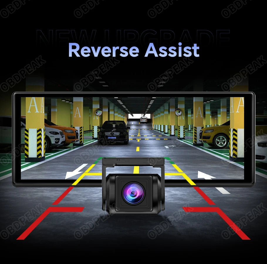 K60 Pro Smart Rearview Mirror Dash Cam