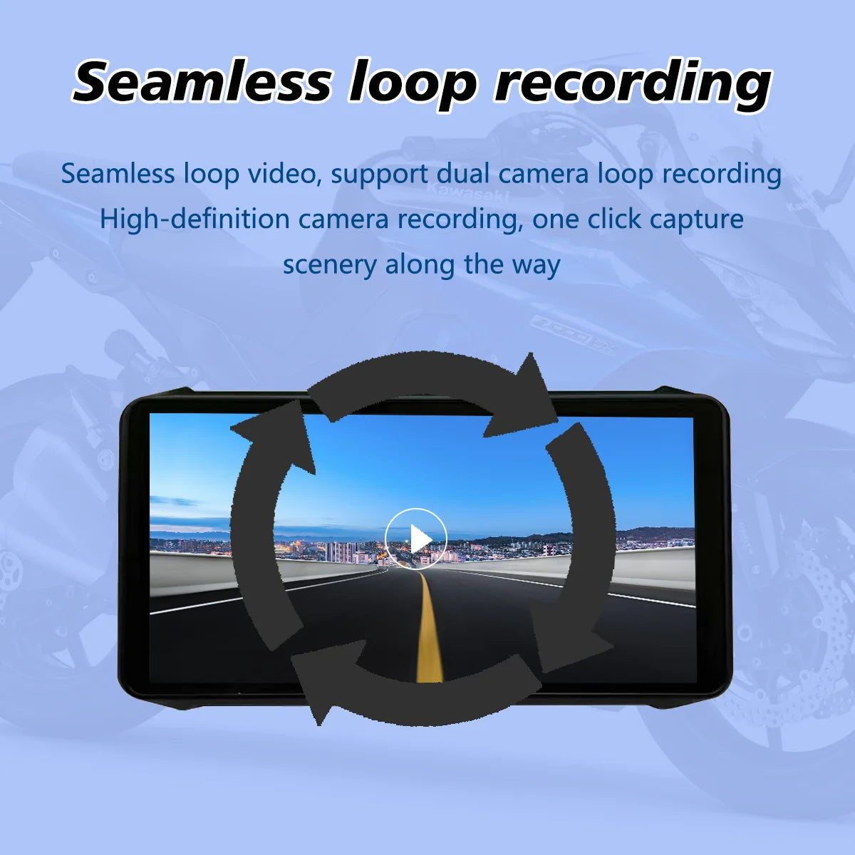 6.1" Waterproof Motorcycle GPS Display