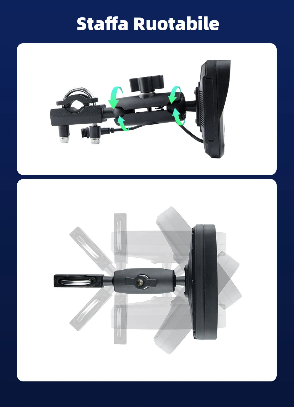 EKIY 5.0" Motorcycle GPS Display  Product Highlights: