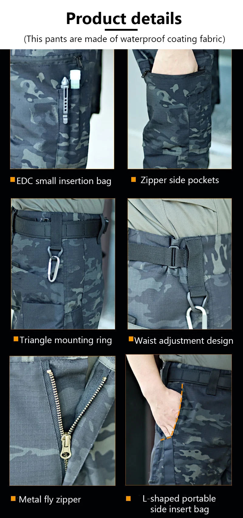 Men’s Tactical Cargo Work Pants