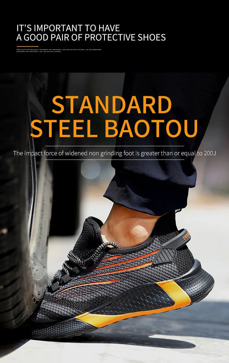 Men’s Lightweight Safety Work Shoes