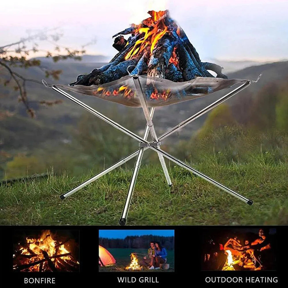 Foldable Stainless Steel Fire Pit