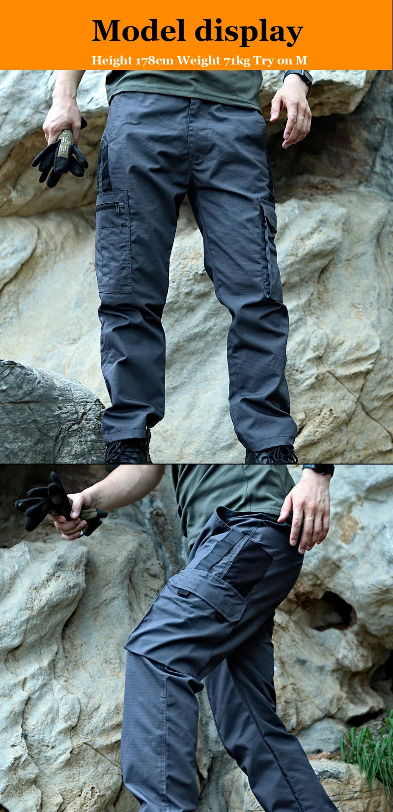 Men’s Tactical Cargo Work Pants