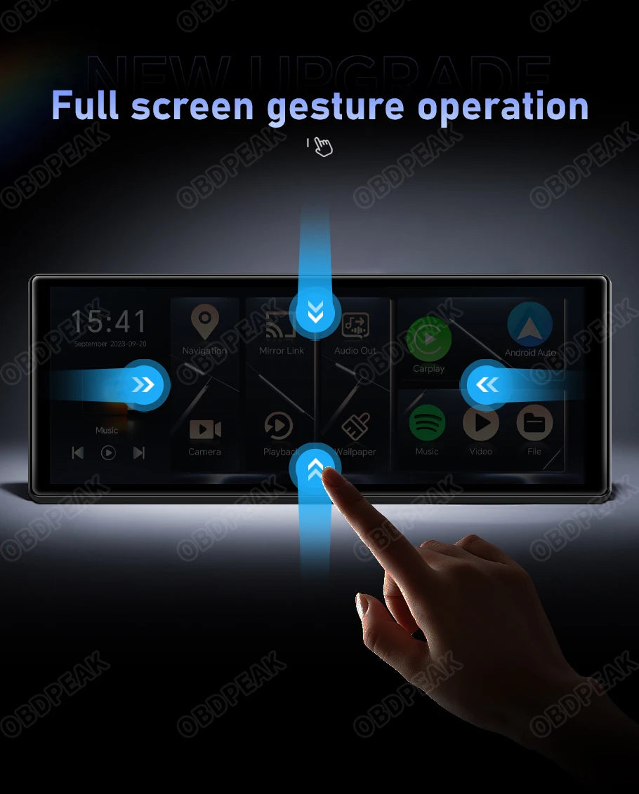 K60 Pro Smart Rearview Mirror Dash Cam