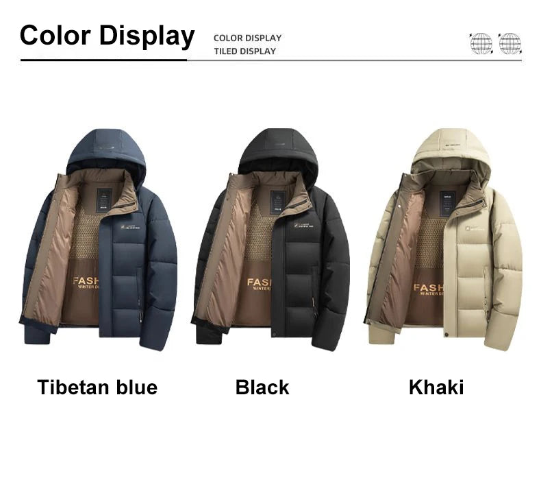 Men’s 2024 Graphene Heated Windproof Winter Jacket