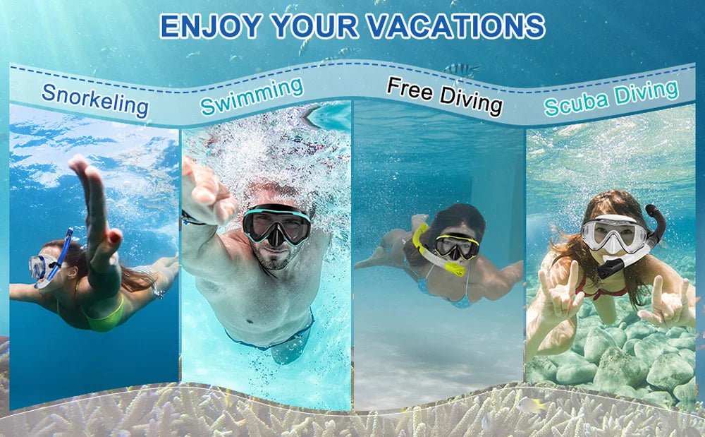 Adult Dry Snorkel Diving Set