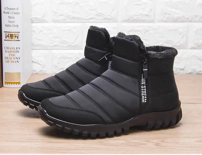 Men’s Warm Waterproof Snow Boots