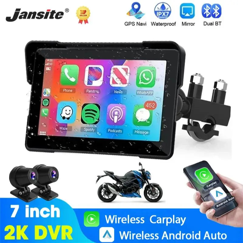 Portable CarPlay Motorcycle GPS