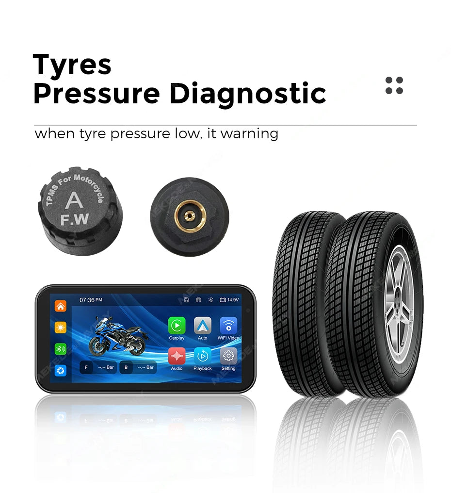 NaviFly 6.25" Motorcycle GPS Display