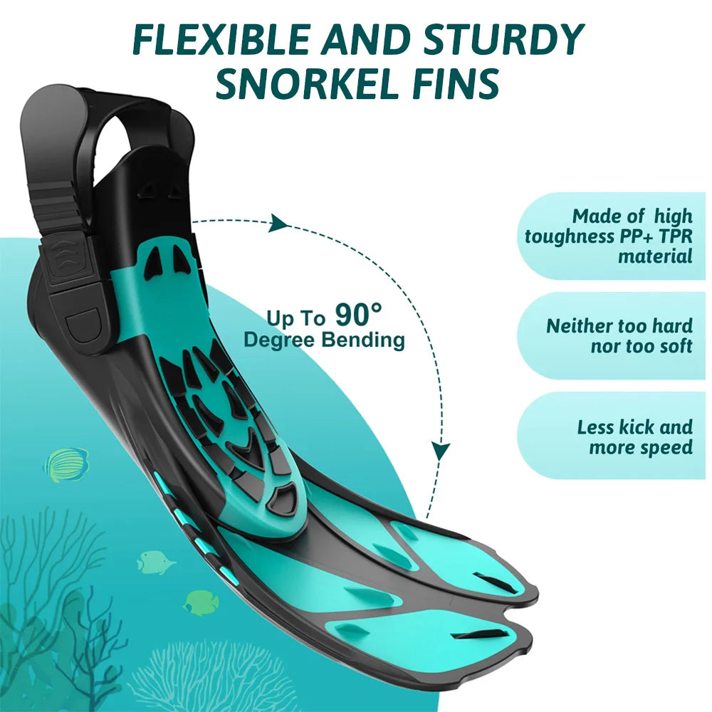 Adjustable Snorkel Fins for Adults