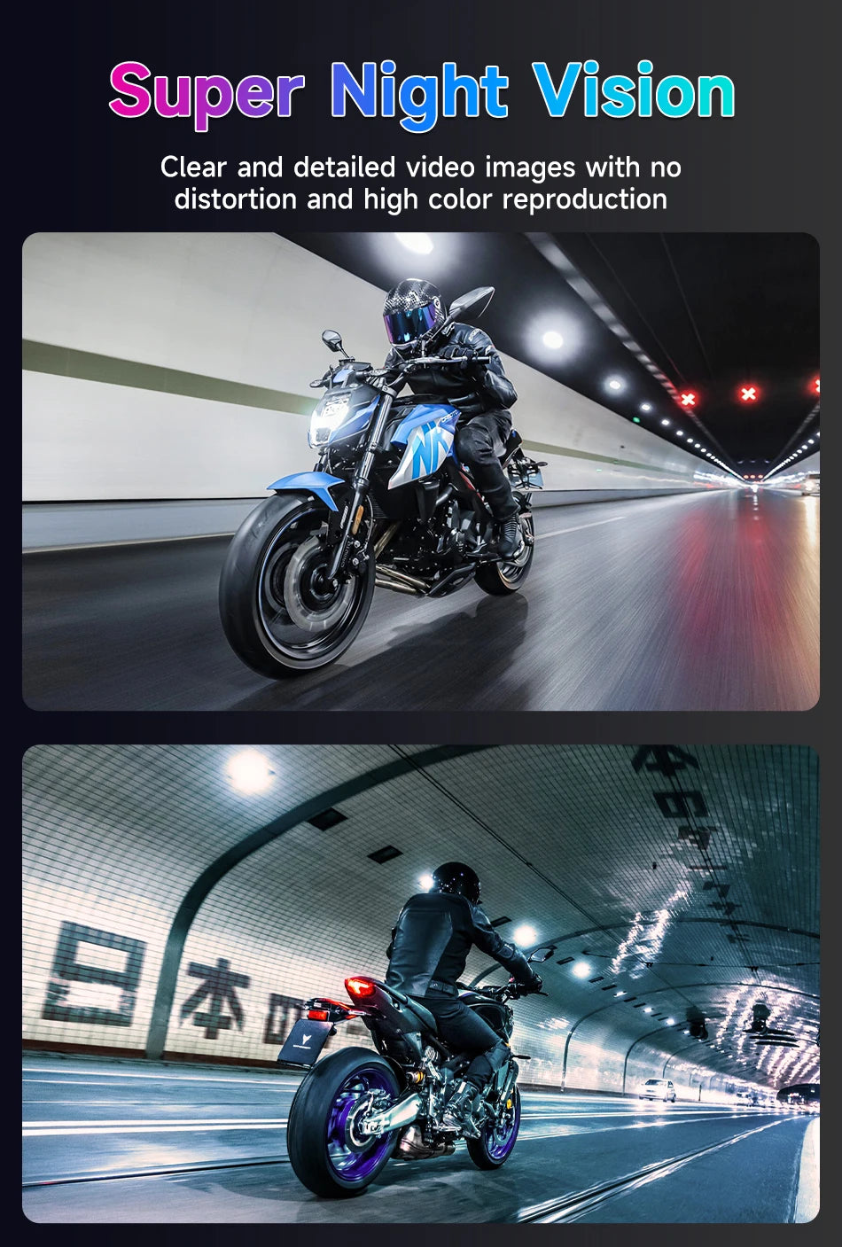 Vtopek 5"/7" Motorcycle GPS DVR