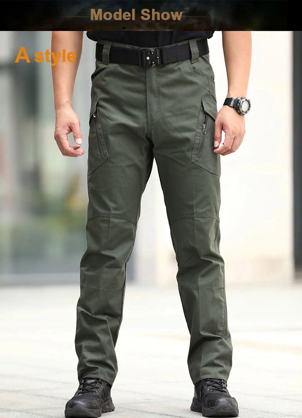 City Tactical Cargo Pants – Camouflage Multi-Pocket Hiking Trousers