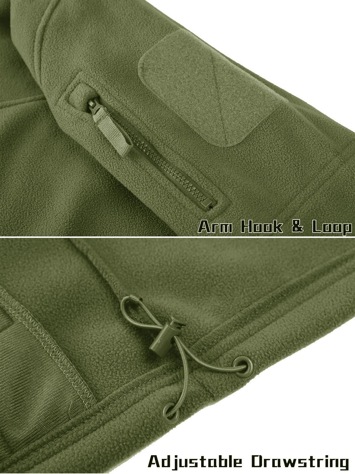 TACVASEN Men’s Fleece Jacket Windproof