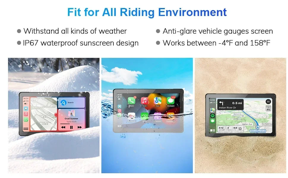 5/7'' Motorcycle GPS Display